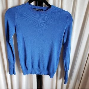 Zara knit blue top, size small